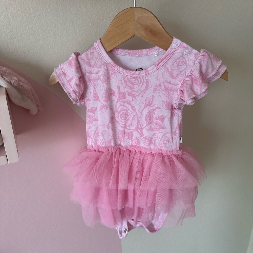 Bums & Roses whispering roses tulle tutu dress